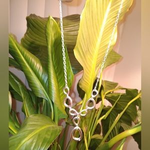 12 in silver necklace